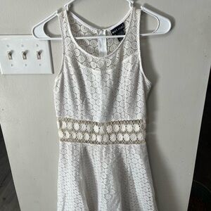 Wet Seal Ivory Lace Mini Dress